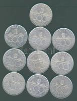 1994. 200Ft Ag "Deák" (10x) T:BU, BUex
