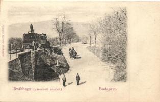 Budapest XII. Svábhegy, városkúti részlet, fogaskerekű vasút, kiadja Divald Károly (r)