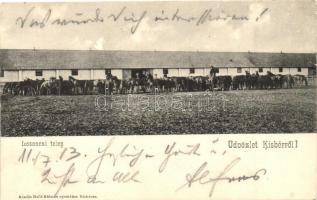 Kisbér, a ménes Losonczi telepe, kiadja Haftl Kálmán (EB)