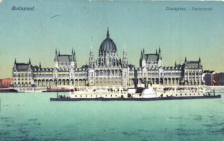 Budapest V. Parlament, gőzhajó - 2 db képeslap / 2 postcards