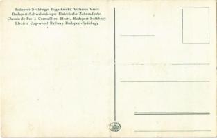 Budapest XII. Svábhegy, Fogaskerekű Villamos Vasút, egyben 1,36 pengős menettérti jegy, eredetileg l...