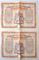 Budapest 1917. "Hadsegítési és Népjóléti nyereménykölcsön" nyereménykötvények 40K-ról, szá...