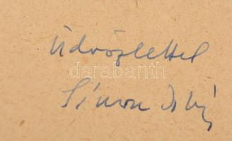 1959 Simon István (1926-1975) költő, műfordító, szerkesztő kézzel írt recenziója a Kortársnak beküld...