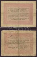 1848-49. Kis tétel "Kossuth bankó" 15kr, 30kr (2x), 10Ft (2x) T:V, 2Ft kincstári utalvány ...