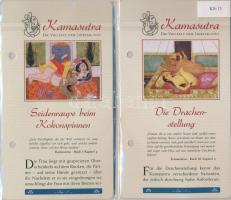DN "Kámaszutra" 4db klf aranyozott Cu multicolor érem, német nyelvű leírással, tanúsítvánn...