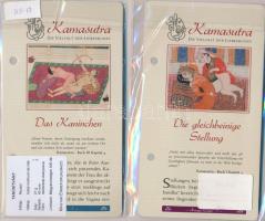 DN "Kámaszutra" 4db klf aranyozott Cu multicolor érem, német nyelvű leírással, tanúsítvánn...