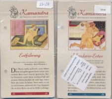 DN "Kámaszutra" 4db klf aranyozott Cu multicolor érem, német nyelvű leírással, tanúsítvánn...