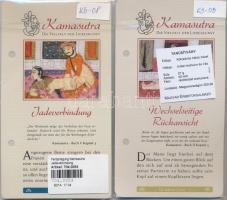 DN "Kámaszutra" 4db klf aranyozott Cu multicolor érem, német nyelvű leírással, tanúsítvánn...