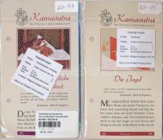 DN "Kámaszutra" 4db klf aranyozott Cu multicolor érem, német nyelvű leírással, tanúsítvánn...