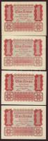 Ausztria/Osztrák-magyar Bank 1922. 1K (4x) T:I,I-