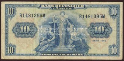 NSZK 1949. 10DM T:II/III