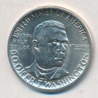Amerikai Egyesült Államok 1946. 1/2$ Ag Booker T. Washington tanúsítvánnyal T:2 USA 1946. 1/2 Dollar Ag Booker T. Washington with certificate C:XF Krause KM#198