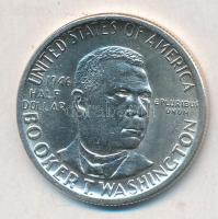 Amerikai Egyesült Államok 1946. 1/2$ Ag "Booker T. Washington" tanúsítvánnyal T:2 USA 1946. 1/2 Dollar Ag "Booker T. Washington" with certificate C:XF Krause KM#198