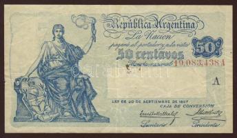 Argentína 1918-21. 50c T:II