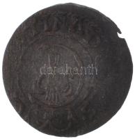 Livónia / Riga / Svéd megszállás ~1650. Solidus Ag "Krisztina" (0,52g) T:2- Livonia / Riga / Swedish occupation ~1650. Solidus Ag "Christina" (0,52g) C:VF Krause KM#21