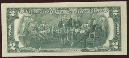 USA 1976. 2$ bélyeges bankjegy T:I
