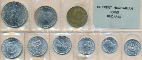 1979. 2f-10Ft 9db klf, érmés forgalmi sor fóliatokban, a tok sérült a 2Ft-os érménél T:1,1- ragasztó...