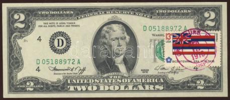 USA 1976. 2$ bélyeges bankjegy T:I