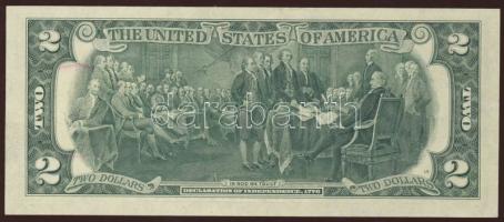 USA 1976. 2$ bélyeges bankjegy T:I