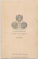 1864 Wittelsbach Erzsébet magyar királyné (Sissi) egészalakos portréja Ludwig Angerer bécsi műterméb...