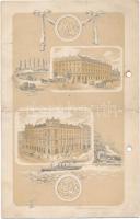 1904 Hoffmann József 1804-1904 szállítmányozó vállalat jubileumi brossújára, Hamburger és Birkholz, ...