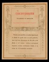 cca 1900-1910 Courvoisier Napoleon Brandy litho reklám, 13x10 cm