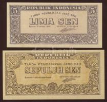 Indonézia 1945. 5S, 10S T:I