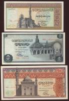 Egyiptom 1967-78. 1Ł, 5Ł, 10Ł T:I