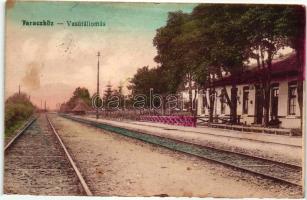 Taracköz, Teresva; vasútállomás / railway station (Rb)