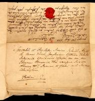 1800 Záborszky Antal (?-?) földesúr levele nemeskürti Bakó Gábor részére birtokügyekben, rányomott v...