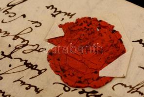 1800 Záborszky Antal (?-?) földesúr levele nemeskürti Bakó Gábor részére birtokügyekben, rányomott v...