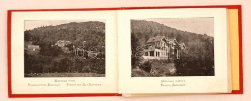 1897 Bálványosfürdő, Fidelisbad. Vászonkötésű leporello 6 képpel