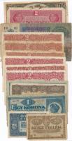 1915-1923. 15db-os vegyes magyar korona bankjegy tétel T:III,III-