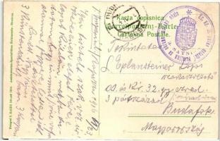 Dubrovnik-Ragusa, villamos, hátoldalon a III. partvédelmi zászlóalj tábori posta bélyegzésével / tra...