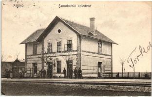 Szamobor, Samobor (Zágráb); Vasútállomás / railway station (EK)