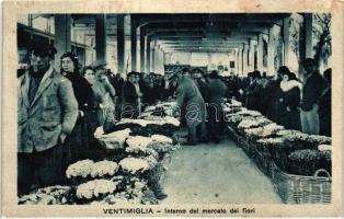 Ventimiglia, Interno del mercato dei fiori Ed. Lorenzo Giavelli / flower market, interior
