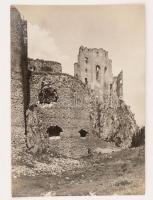 ~1910 Beckó, Beczkó, Beckov; várrom, Édes J. felvétele , hátoldalon ragasztónyom, 17×12 cm / castle, photo