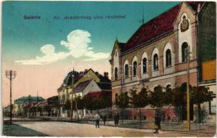 Galánta, Királyi járásbíróság, utcarészlet / courthouse