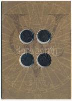 Hollandia ~1730-1787. 4db klf Duit Cu pénzérme, "Hajóroncs érmék" díszkiadásban T:2-,3
Ne...