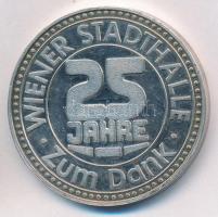 Ausztria 1983. "25 éves a Wiener Stadthalle" jelzett Ag emlékérem (24,85g/0.900/37mm) T:2(PP) Austria 1983. "25th Anniversary of the Wiener Stadthalle" marked Ag commemorative medal (24,85g/0.900/37mm) C:XF(PP)