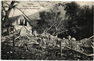 Banjaluka, Tekija Stadtteil; destruction by 42 mm mortar