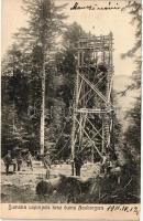 Újhegy, Neuberg; Sumska uspinjaca krez / Erdei sikló építése / forest funicular under construction