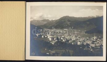 1930 Davos képes füzet 12 képpel
