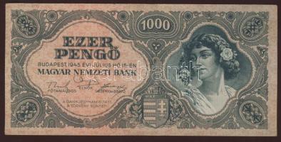 1945. 1000P (4x) mind klf színárnyalatban! T:I