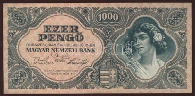 1945. 1000P (4x) mind klf színárnyalatban! T:I