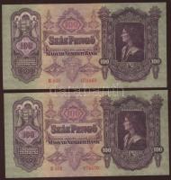1930. 100P (5x) két részletben egymásutáni sorszámokkal T:I,I-
