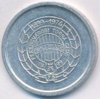 1974. "Ferencvárosi Torna Club 1899-1974 / Erkölcs - Erő - Egyetértés" Al emlékérem (30mm) T:2