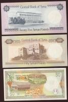 Szíria 1982-1998. 9db klf bankjegy T:I,I-
