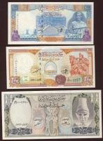 Szíria 1982-1998. 9db klf bankjegy T:I,I-