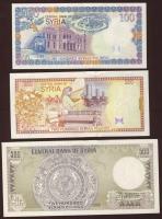 Szíria 1982-1998. 9db klf bankjegy T:I,I-